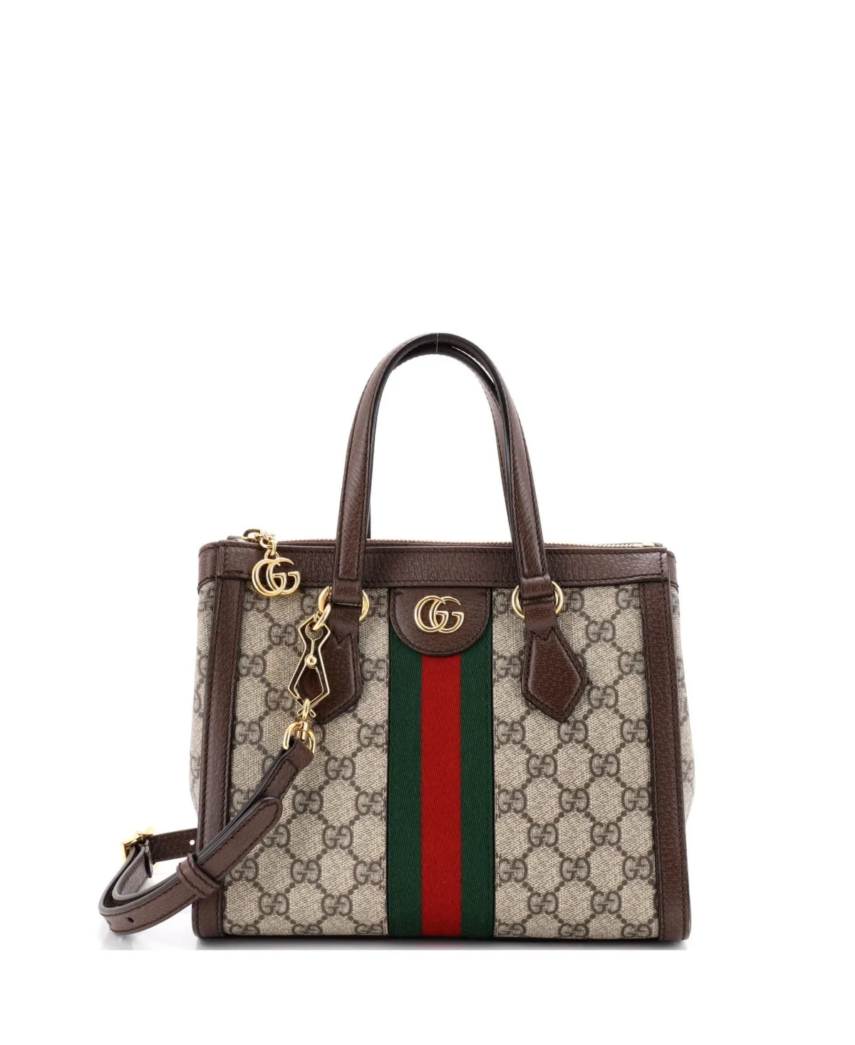 Pre-Owned Small Ophidia Top Handle Tote GG Coated Canvas