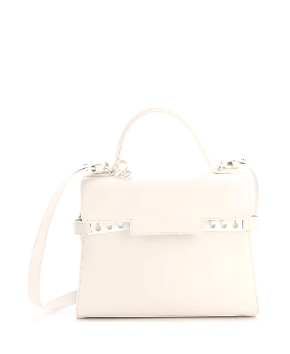 Pre-Owned mm Tempete Top Handle Bag Leather by Delvaux