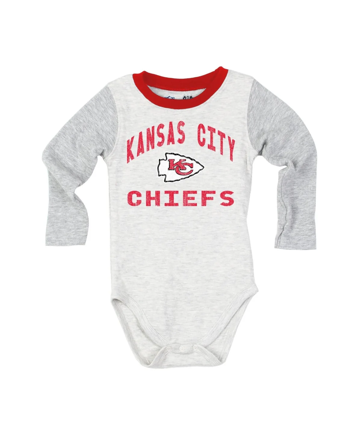 Jie Hopper Kansas City Chiefs Long-Sleeve Rib-Knit Bodysuit and Sweatpants, 2-Piece Set by Wes & Willy