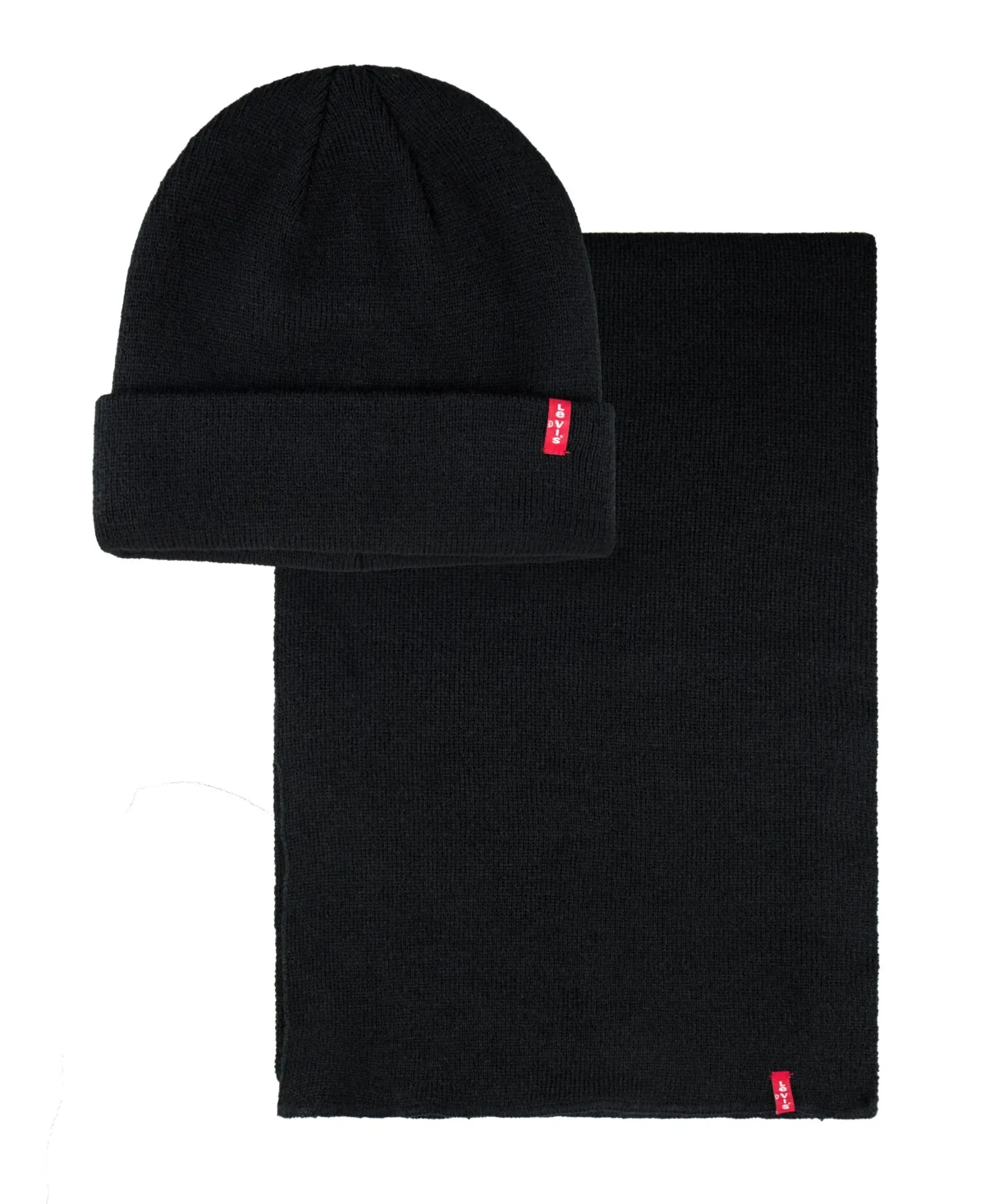 Red Tab Logo Cold Weather Knit Beanie and Scarf, 2-Piece Set by Levi's