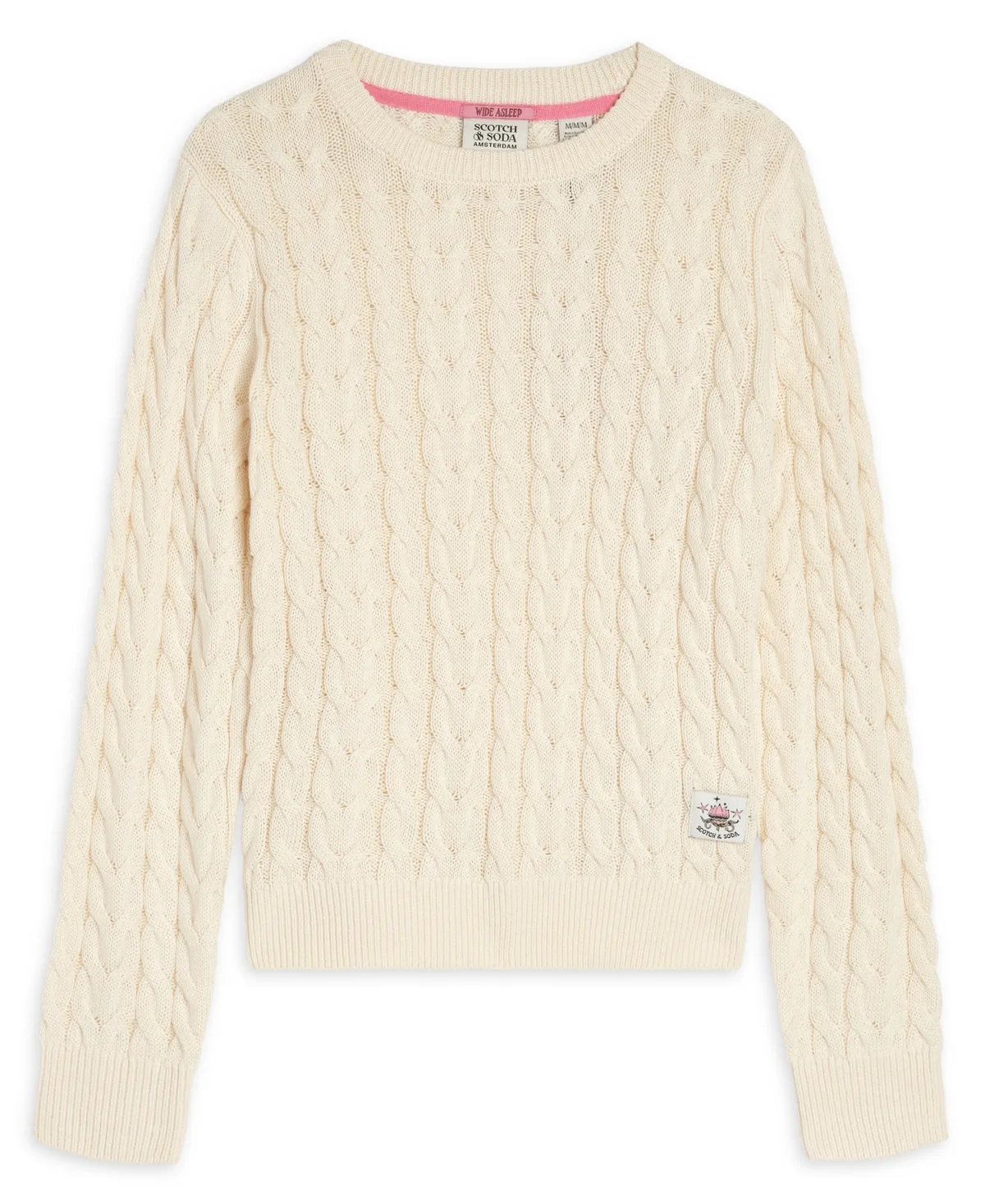 Cable-Knit Long-Sleeve Cotton-Blend Sweater by Scotch & Soda