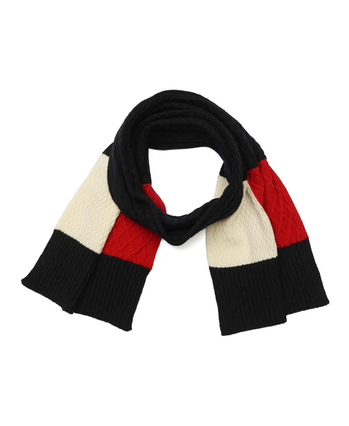 Cable Flag Scarf by Tommy Hilfiger
