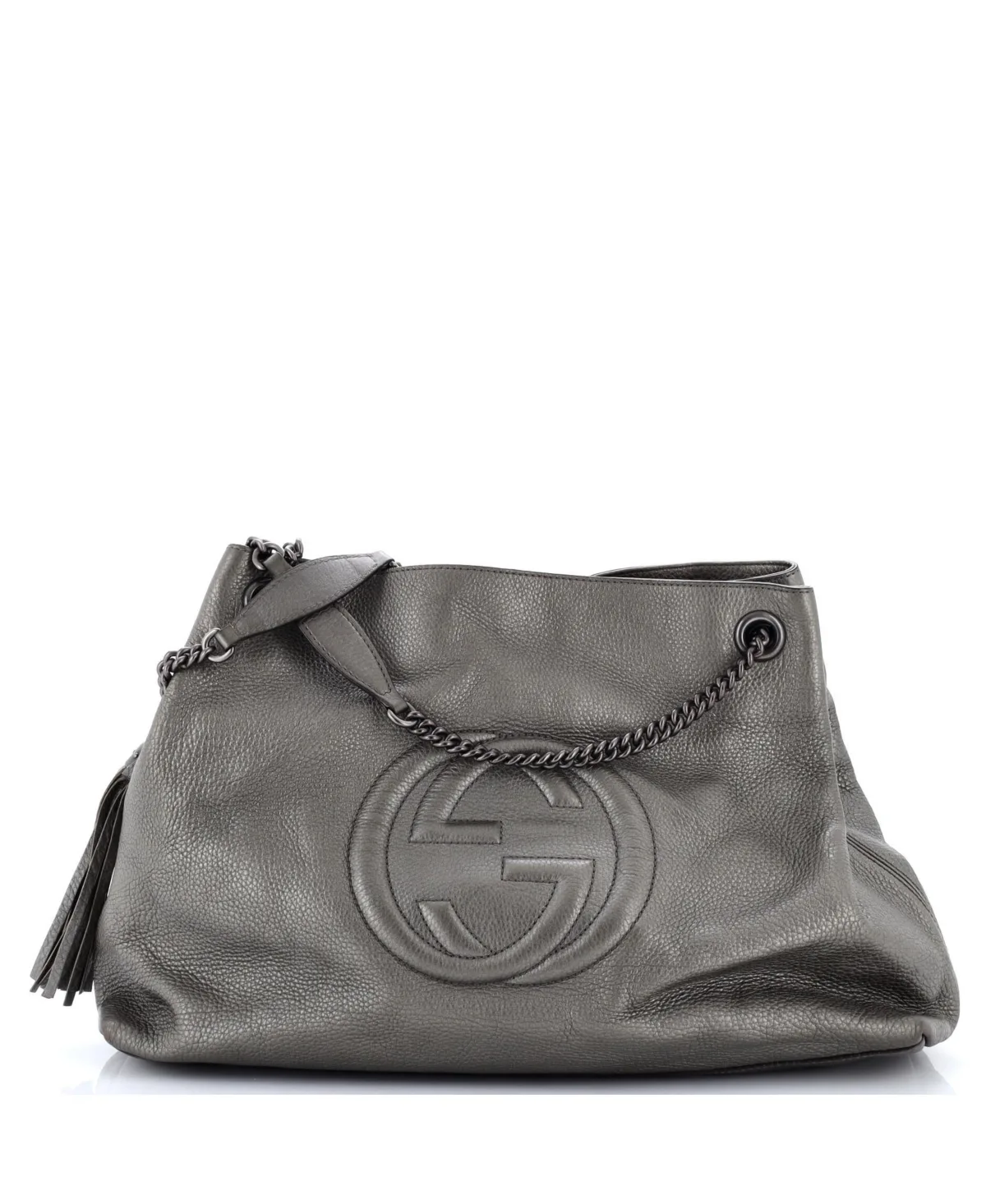 Pre-Owned Gucci Large Soho Chain Strap Shoulder Bag Leather