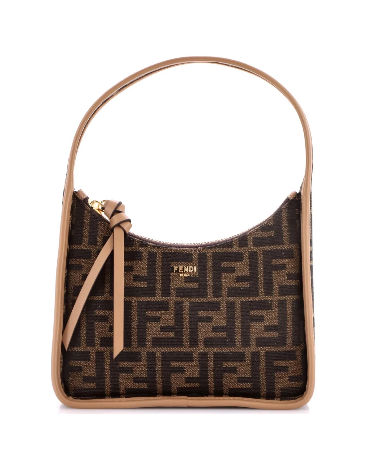 Pre-Owned Mini Fendessence Hobo Zucca Canvas by FENDI