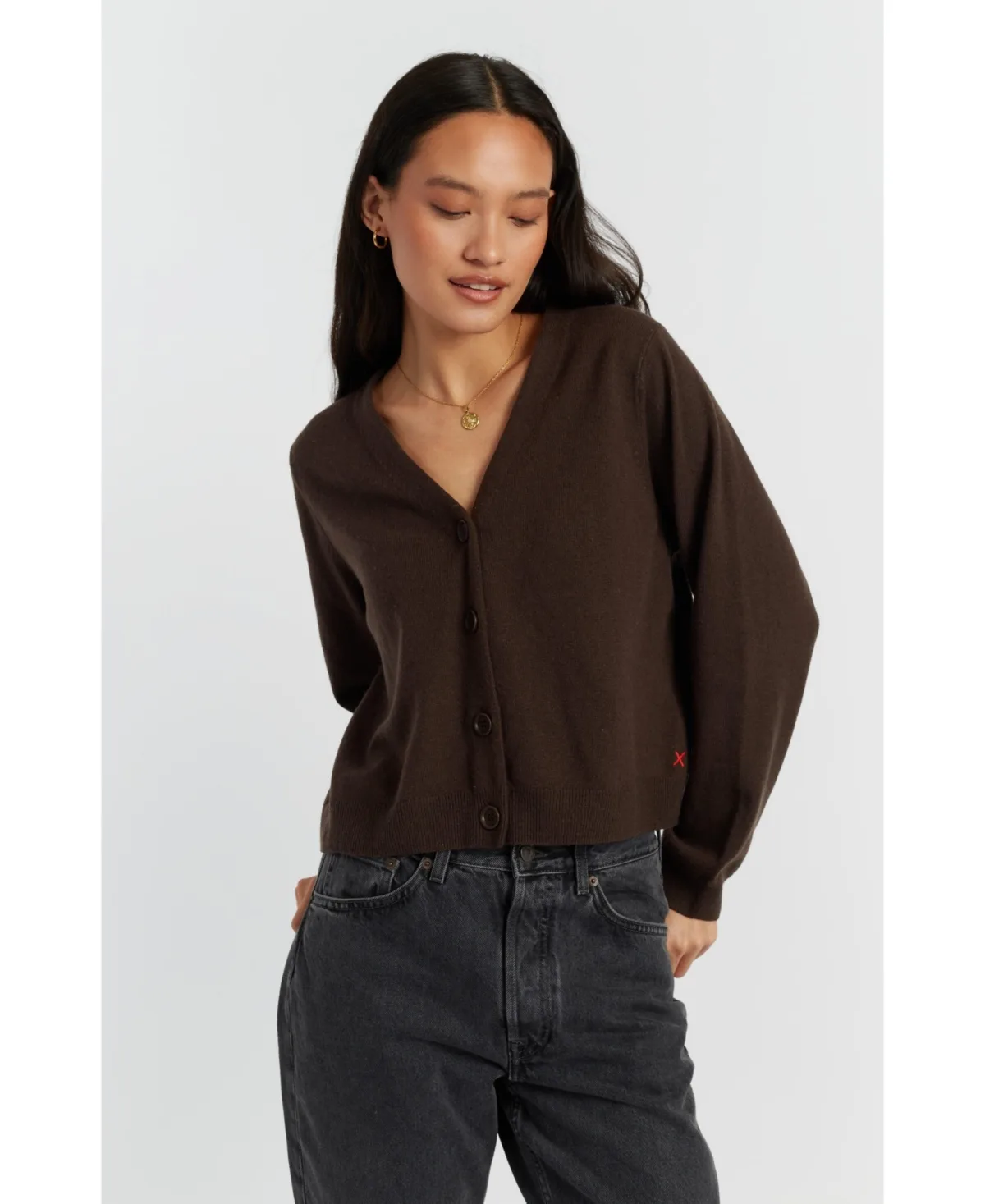 Chinti & Parker Wool Cashmere Cropped Cardigan