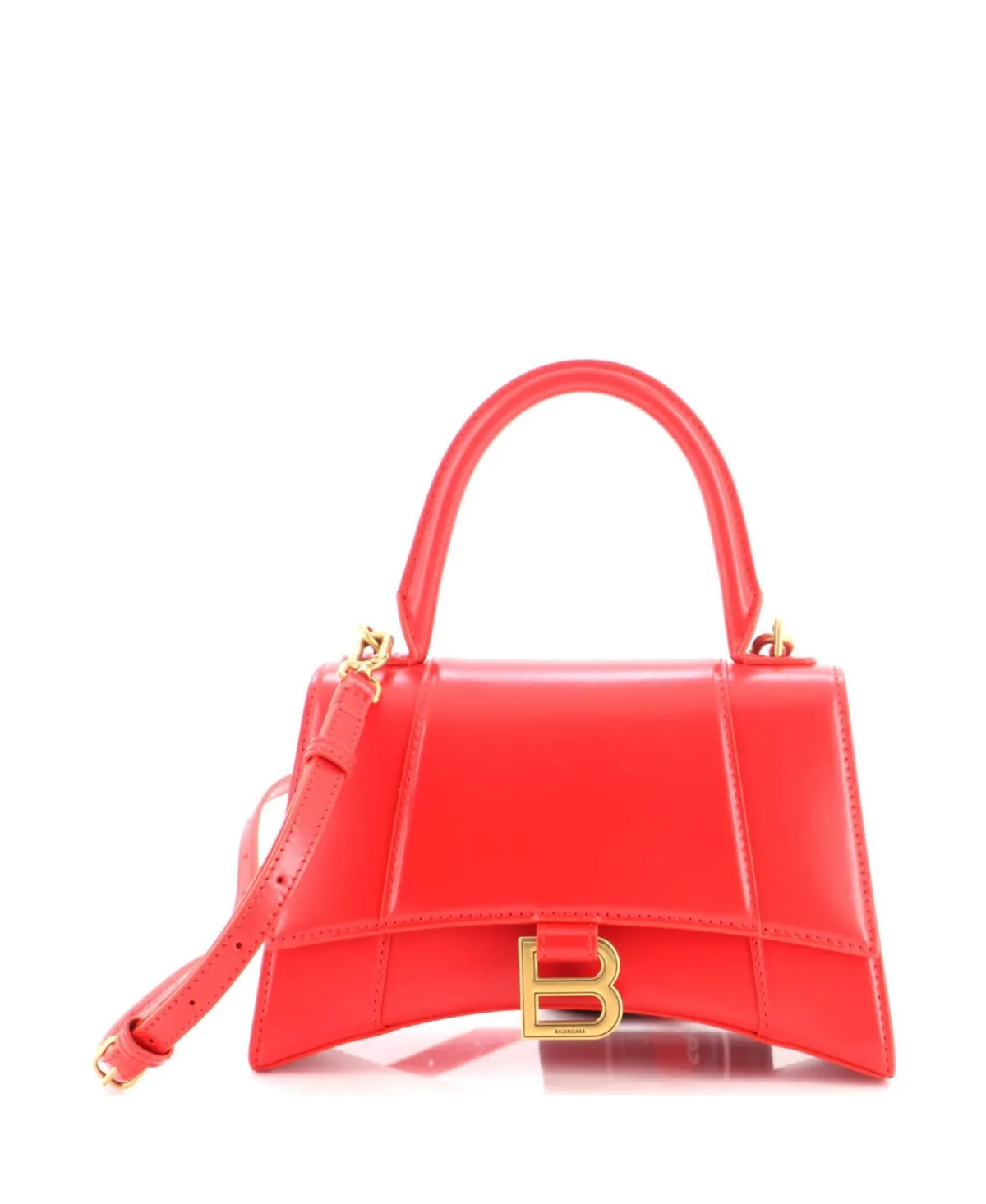 Pre-Owned Balenciaga Medium Hourglass Top Handle Bag Leather by Balenciaga