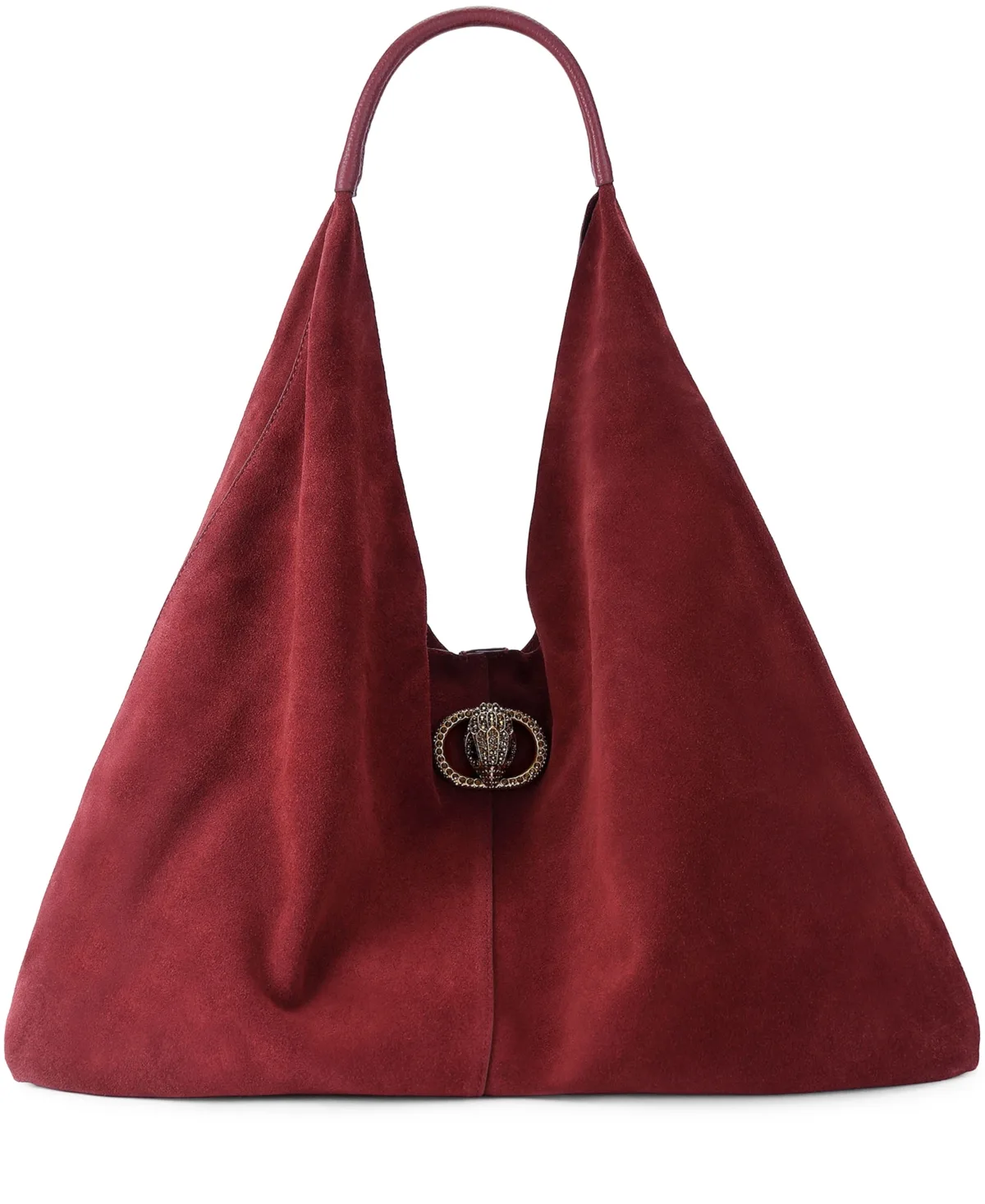 Large Chelsea Slouch Suede Hobo Handbag by Kurt Geiger