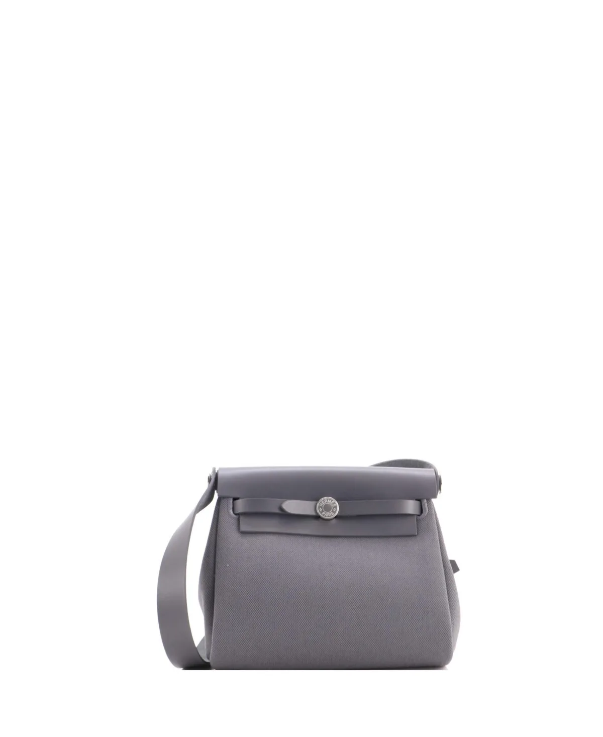 Pre-Owned Hermes 20 Herbag Zip Toile and Leather by Hermes