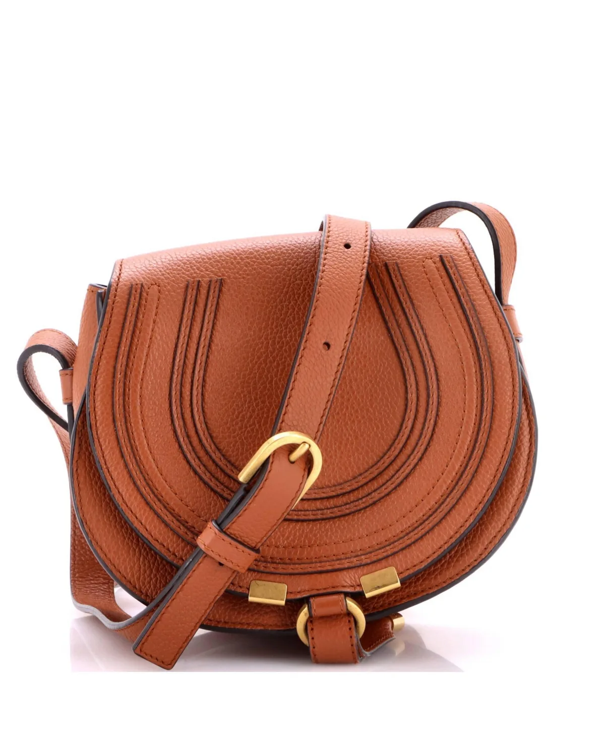Pre-Owned Chloe Mini Marcie Crossbody Bag Leather