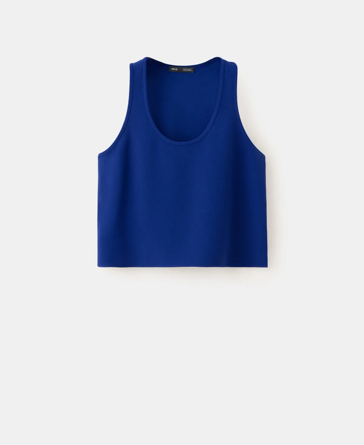 Round Neckline Crop Top by Mango