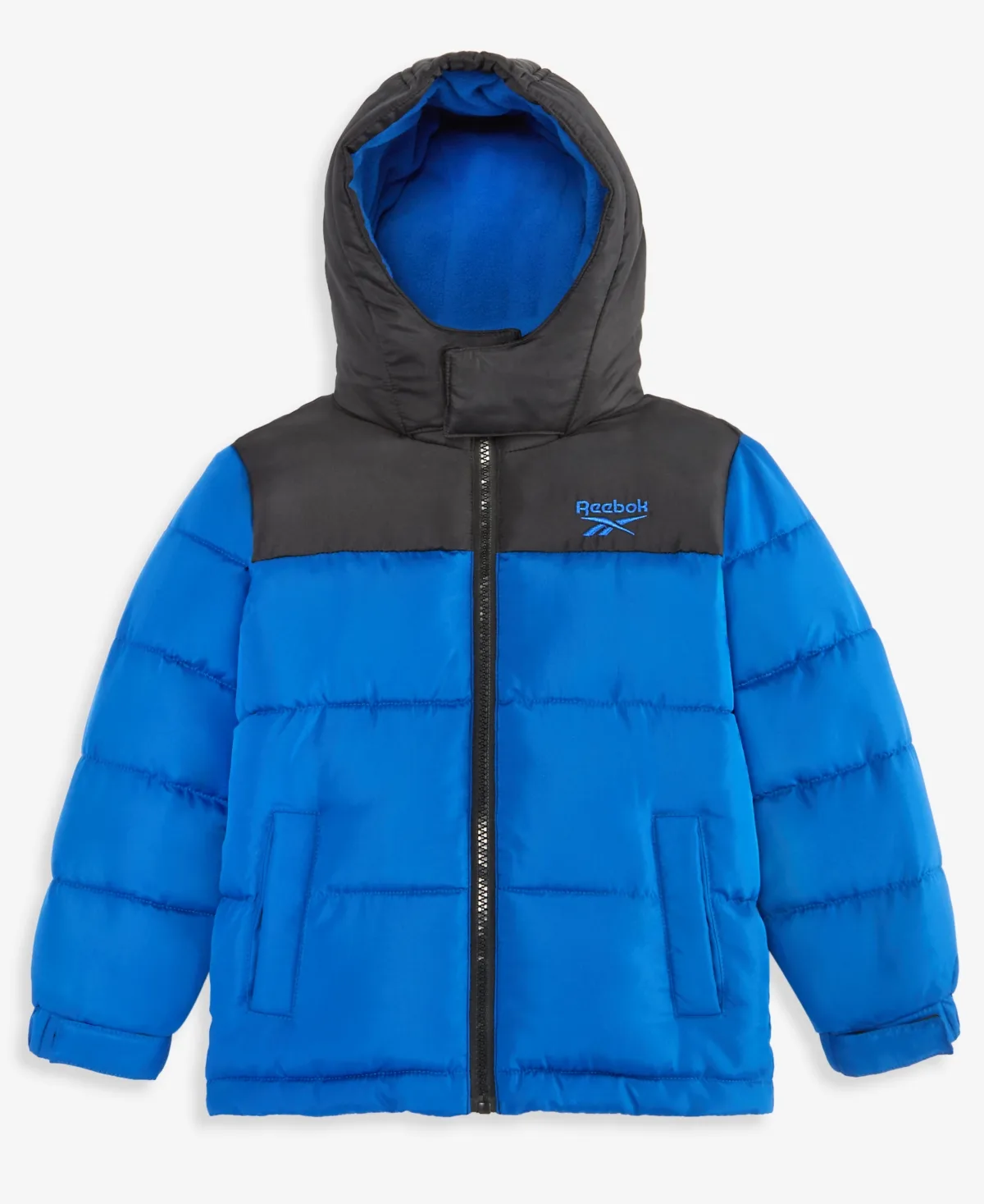 Hooded Fleece-Lined Puffer Jacket by Reebok