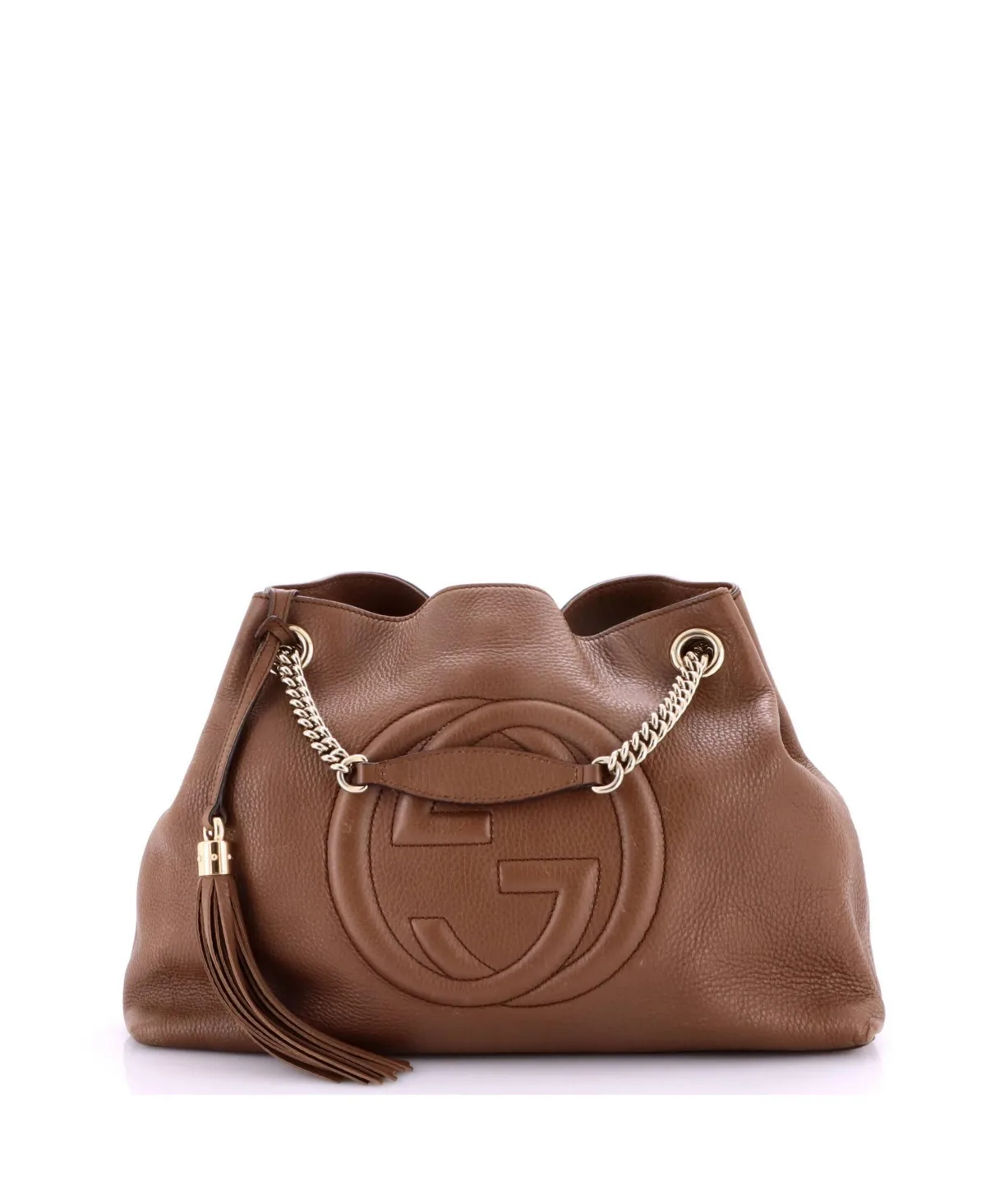 Pre-Owned Medium Soho Chain Strap Shoulder Bag Leather
