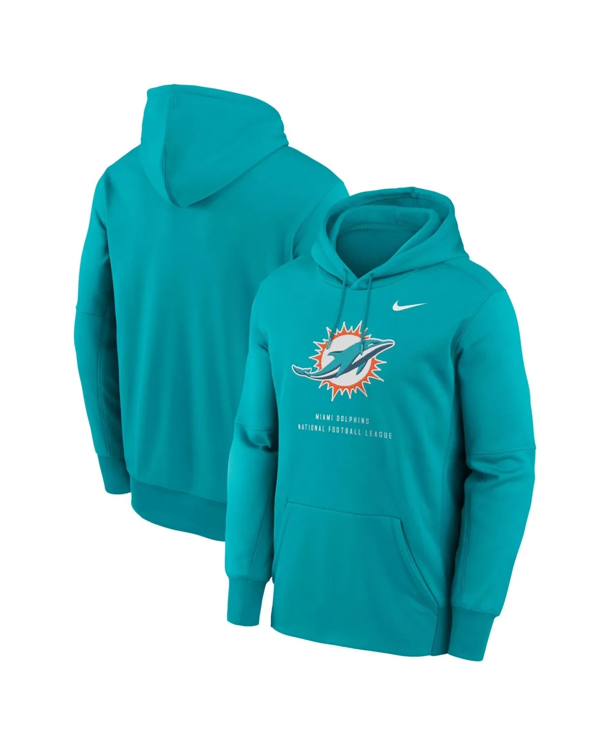 Miami Dolphins Toss Sweep Therma-Fit Hoodie by Nike