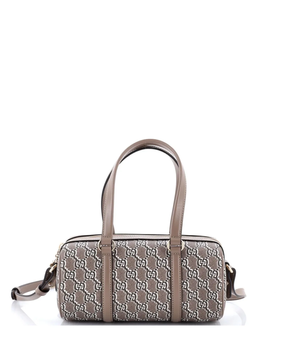 Pre-Owned Gucci Small Convertible Duffle Bag Gg Shadow Coated Canvas by Gucci
