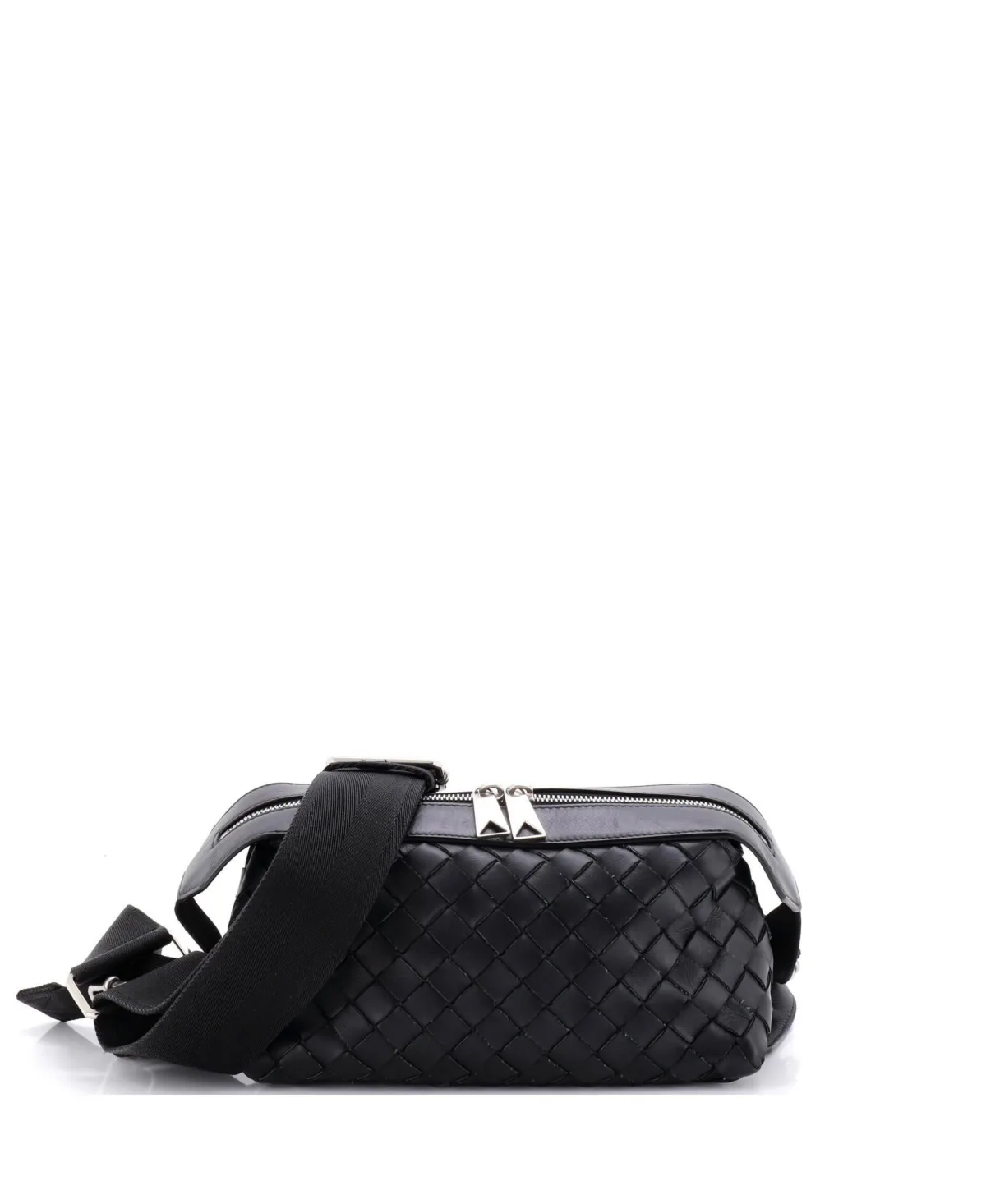 Pre-Owned Bottega Veneta Hydrology Sling Crossbody Bag Intrecciato Leather by Bottega Veneta