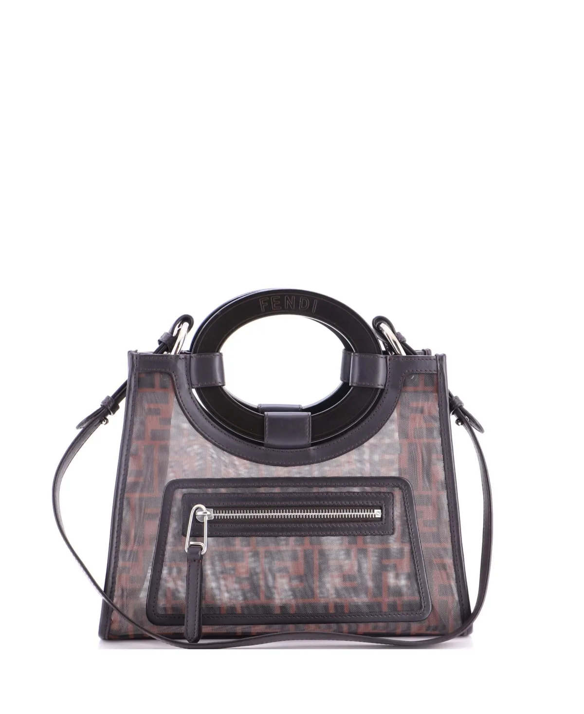 Pre-Owned Fendi Small Runaway Shopper Tote Zucca Mesh by FENDI