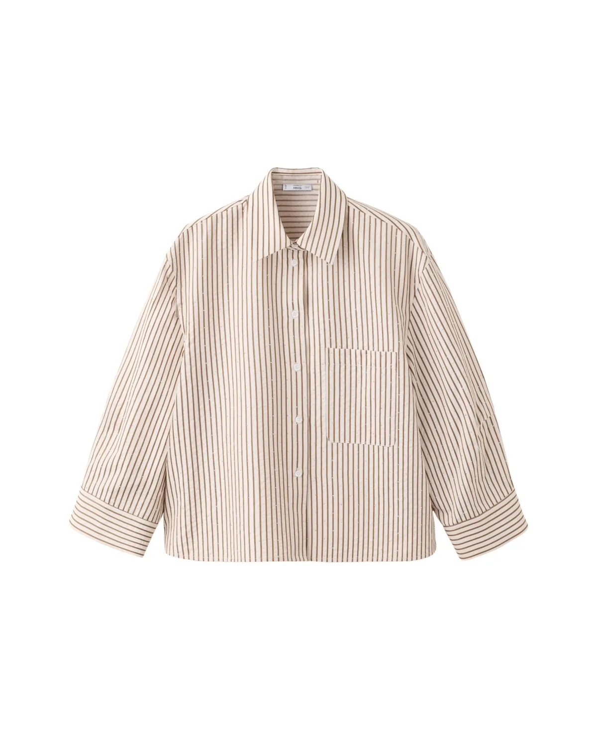 Crop Striped Shirt by Mango
