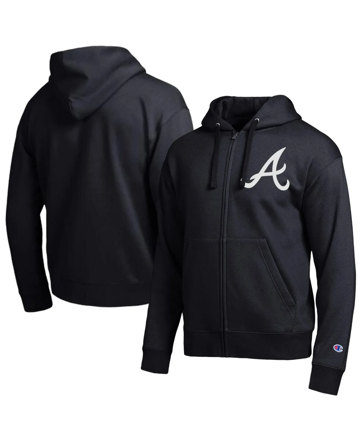 Atlanta Braves Full-Zip Graphic Fleece-Lined Hoodie