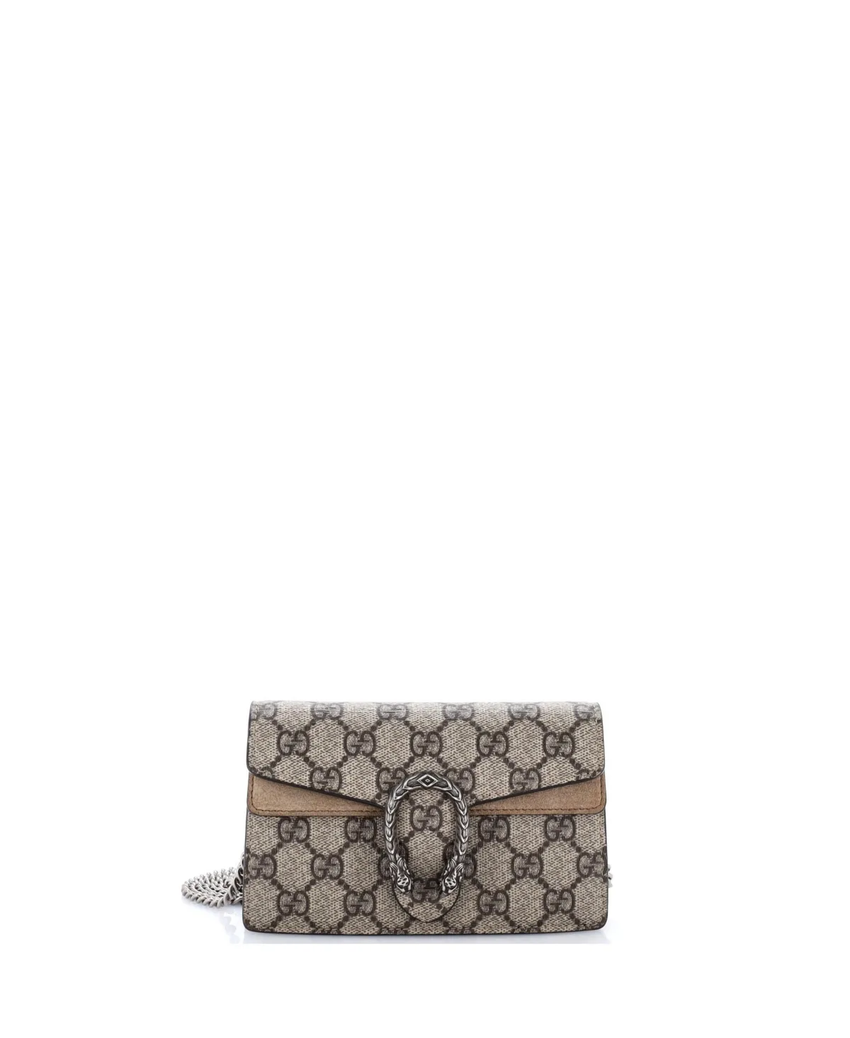 Pre-Owned Gucci Dionysus Mini Canvas Coated Chain-Strap Shoulder Bag by Gucci