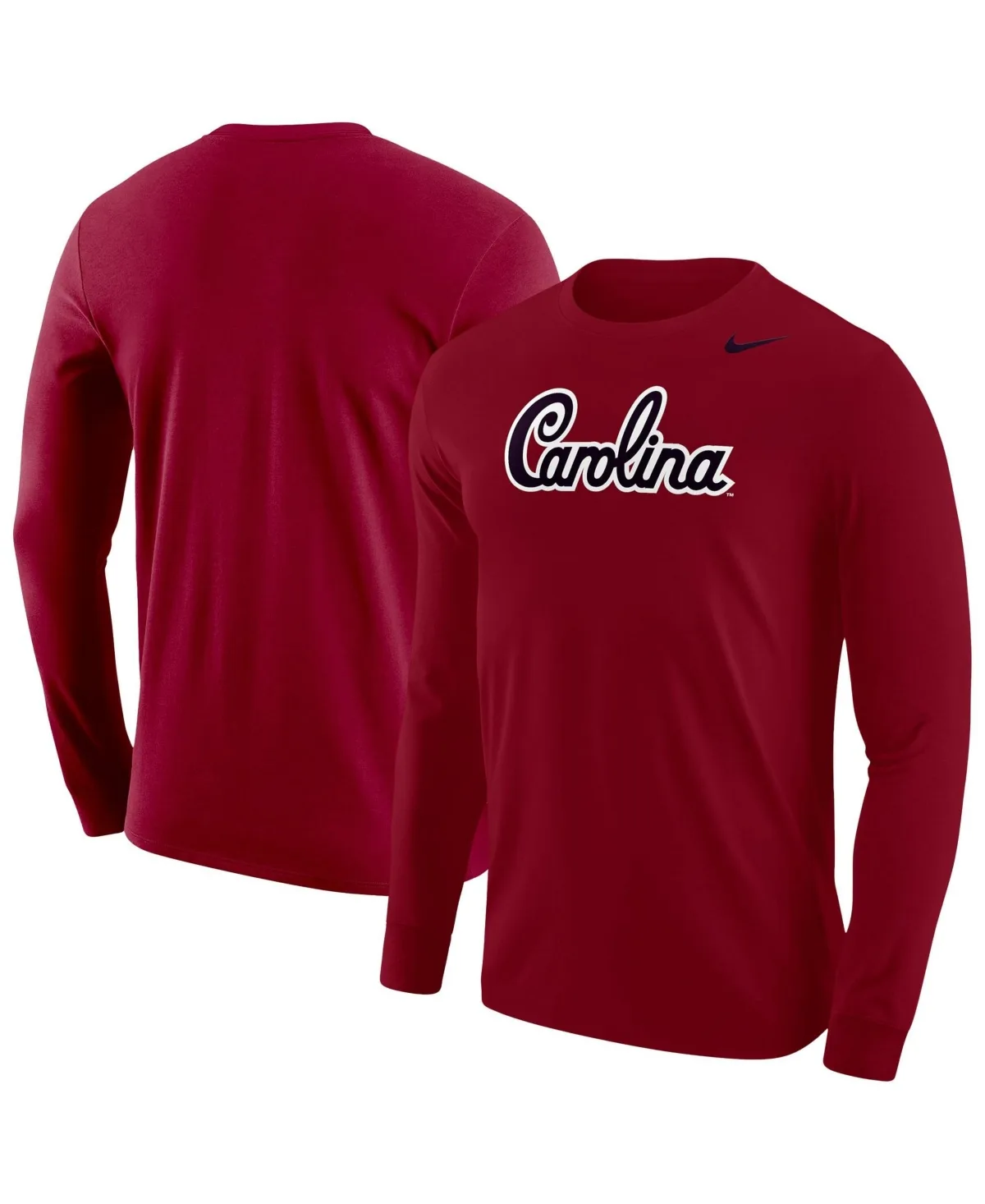South Carolina Gamecocks Script Long-Sleeve Screen-Print T-Shirt by Nike