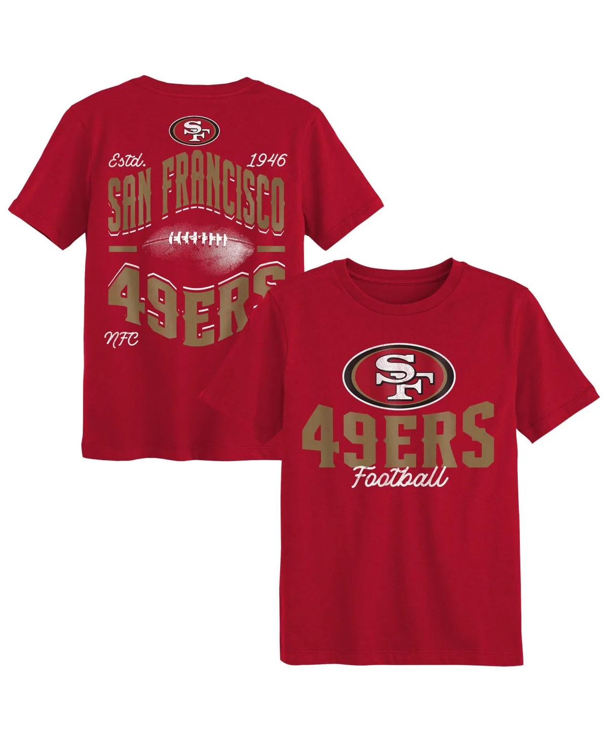 San Francisco 49ers Top Pick Sensory-Friendly Crewneck T-Shirt by Outerstuff