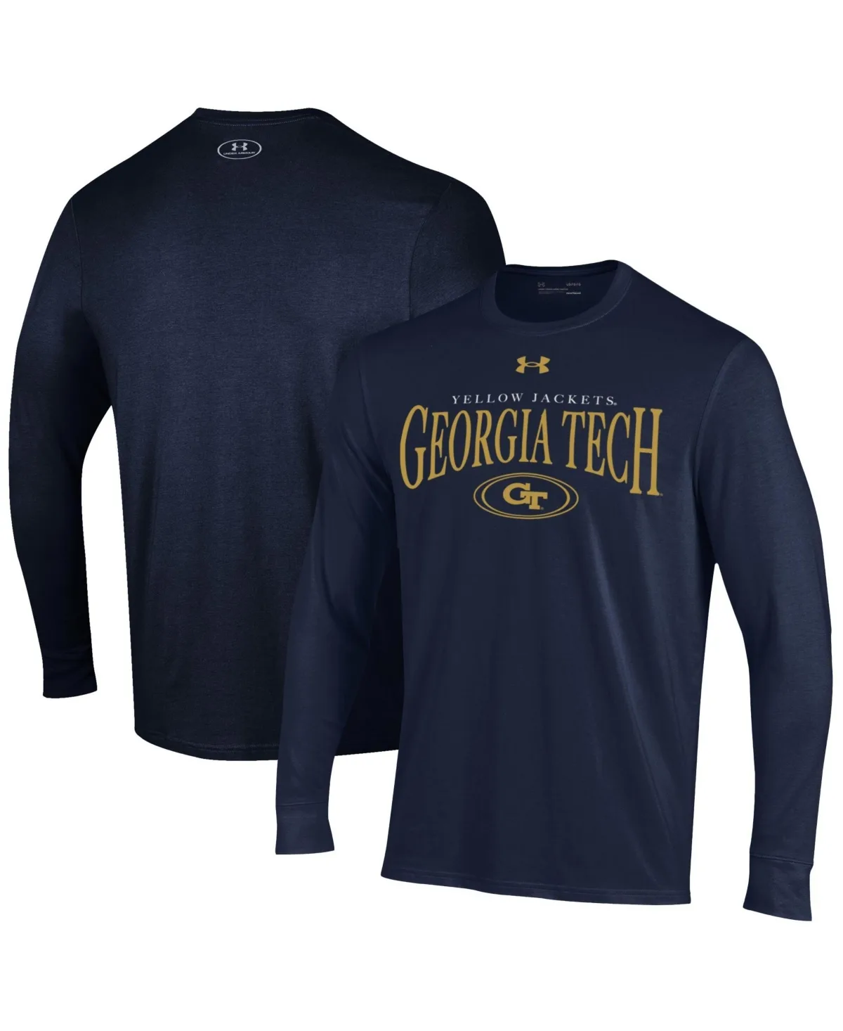 Georgia Tech Yellow Jackets Screen Print Graphics Long Sleeve T-Shirt by Under Armour