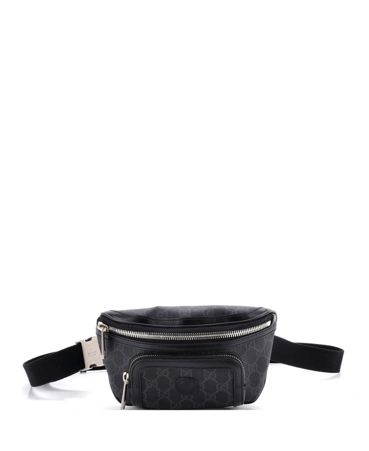 Pre-Owned Gucci Large Interlocking G Patch Belt Bag GG Coated Canvas by Gucci