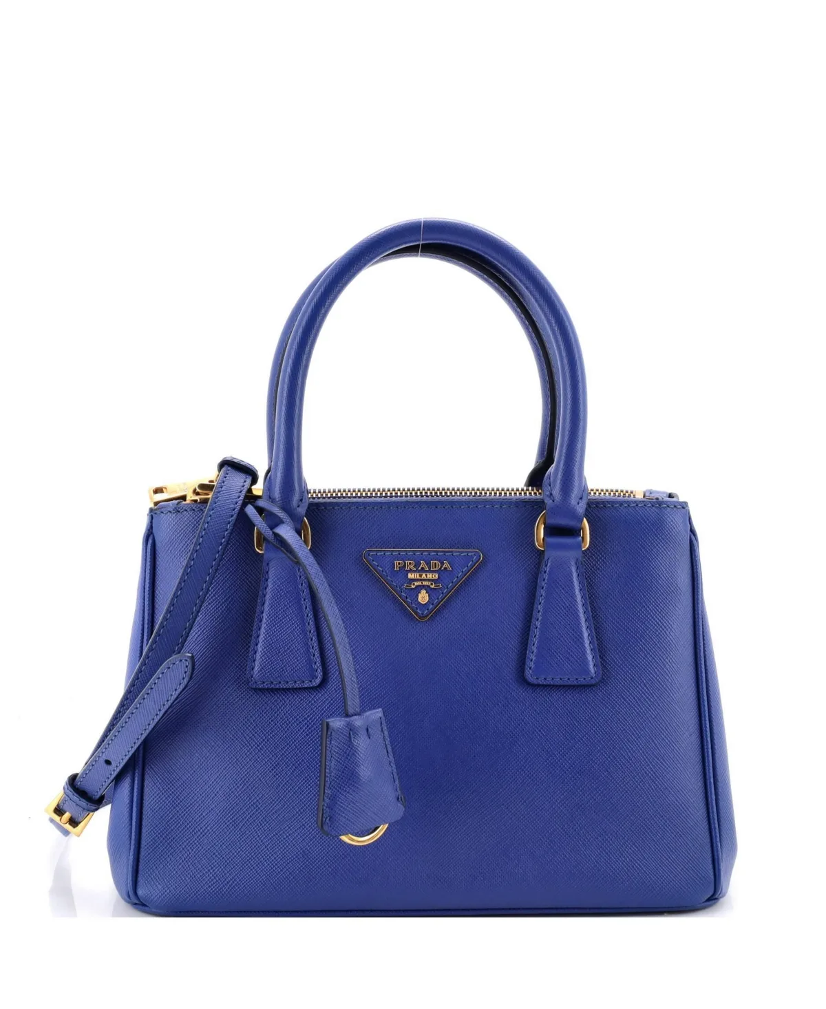 Pre-Owned Prada Galleria Double-Zip Saffiano Leather Tote by Prada