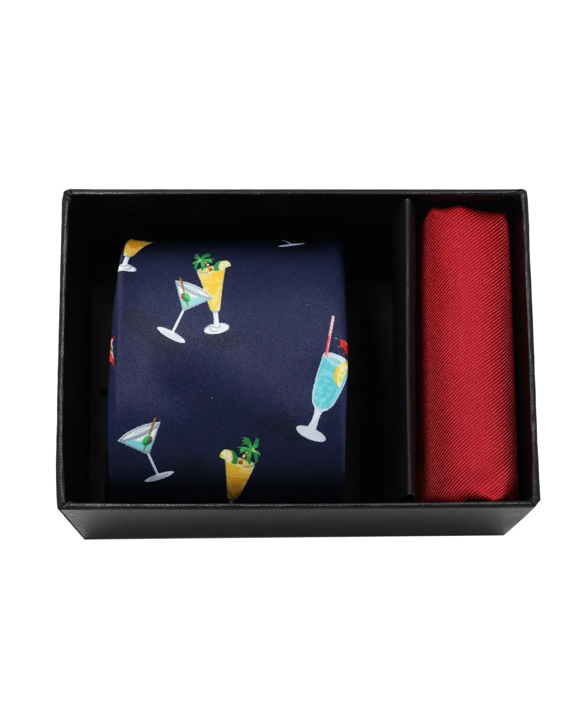 Cocktail Classic Tie and Pocket Square, 2-Piece Set by Nicole Miller