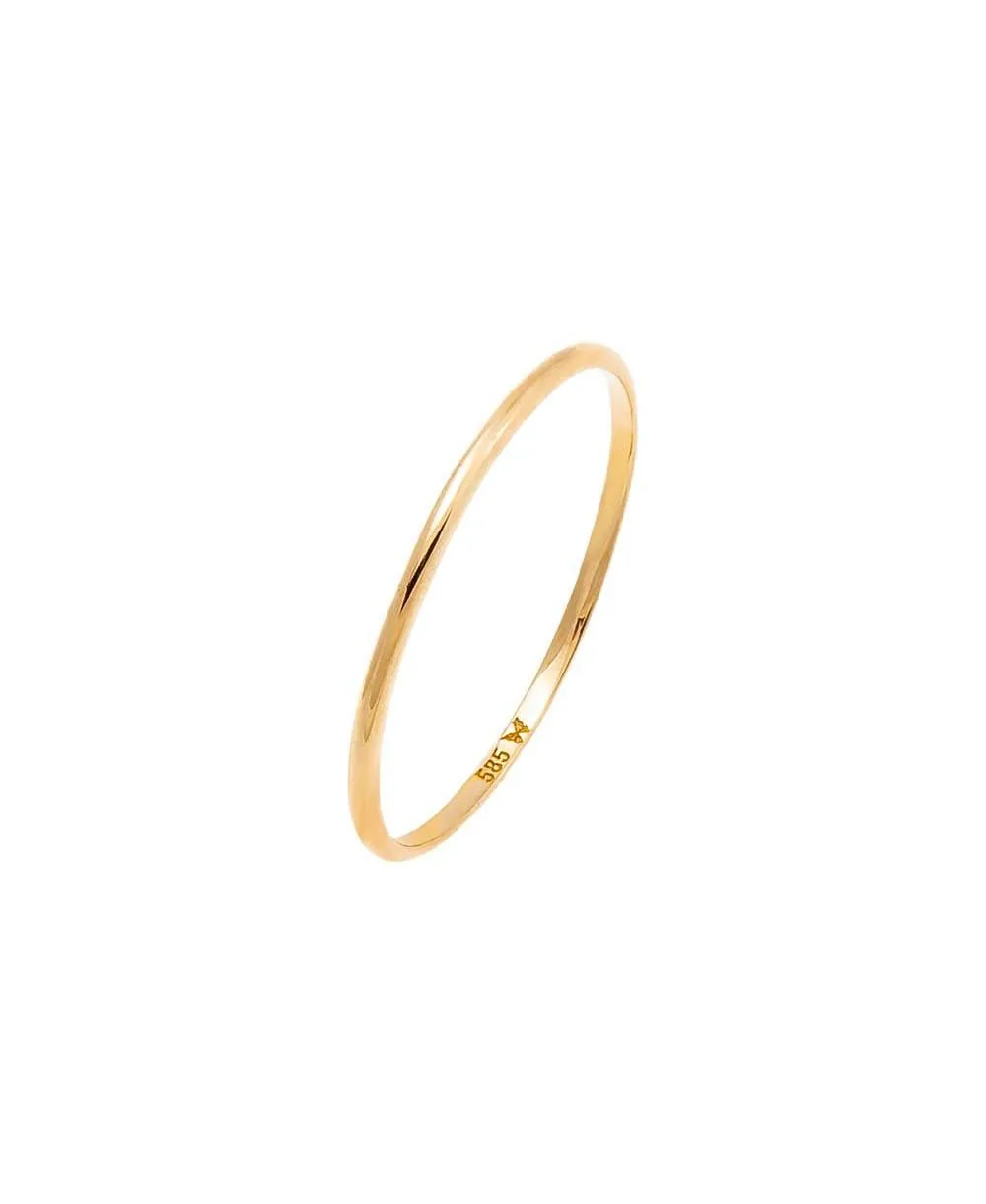 Solid Thin Eternity Band 14K
