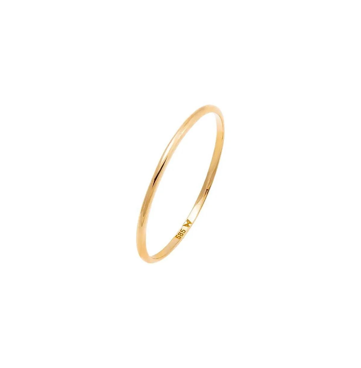 Solid Thin Eternity Band 14K by By Adina Eden