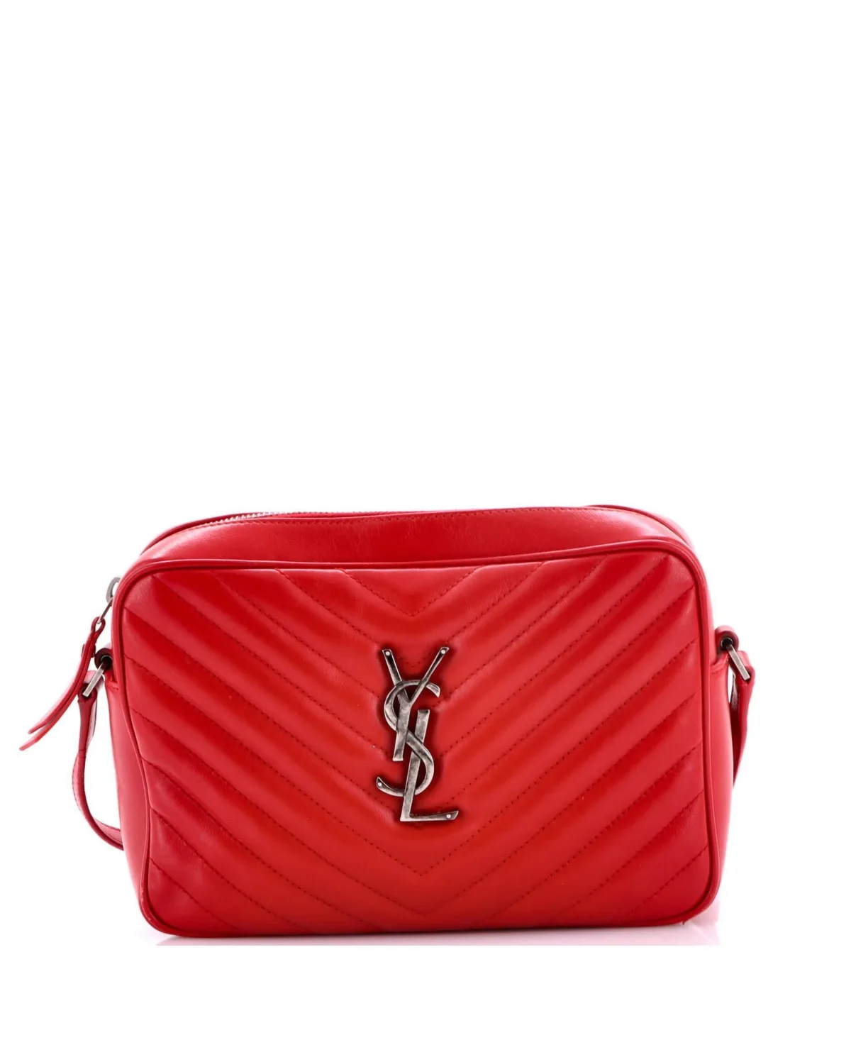 Pre-Owned Saint Laurent Small Lou Camera Bag Matelasse Chevron Leather by Saint Laurent