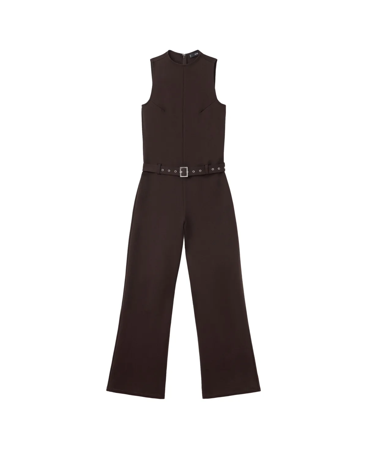 Crew Neck Sleeveless Wide-Leg Jumpsuit by Mango