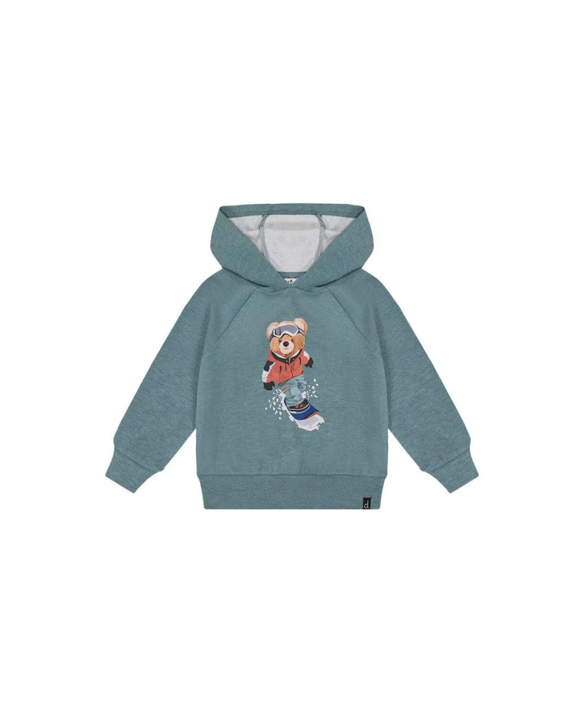 Hoodie with Screenprint by Deux Par Deux