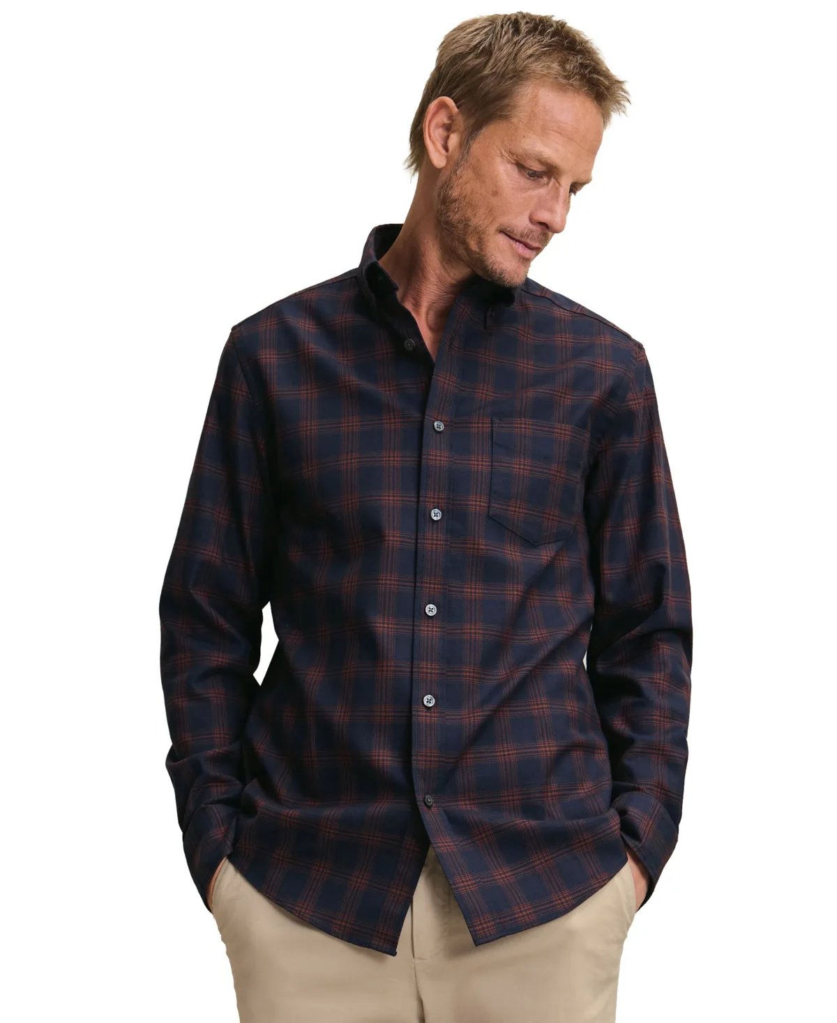 Slim-Fit Check Twill Shirt