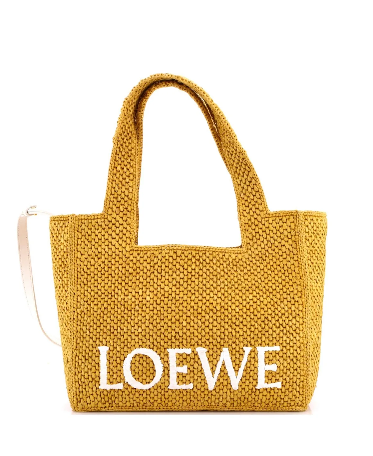 Pre-Owned Medium Paula's Ibiza Logo Convertible Tote Raffia by LOEWE