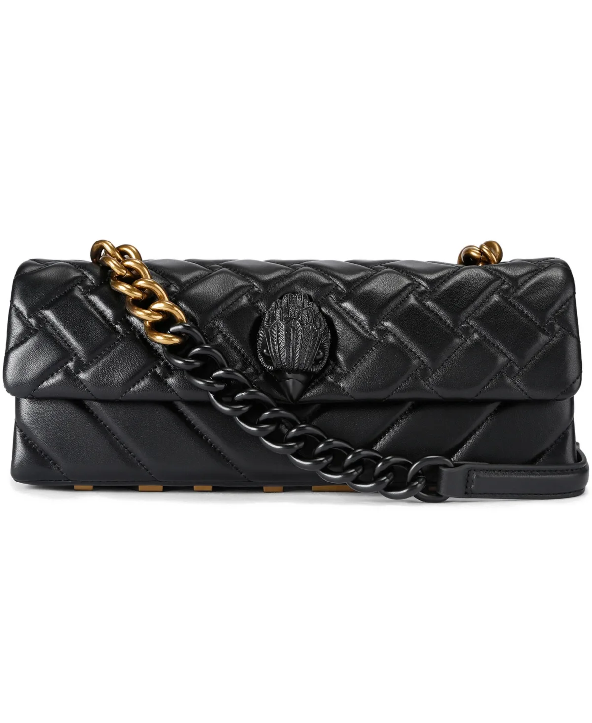 London Kensington East West Quilted Small Shoulder Handbag