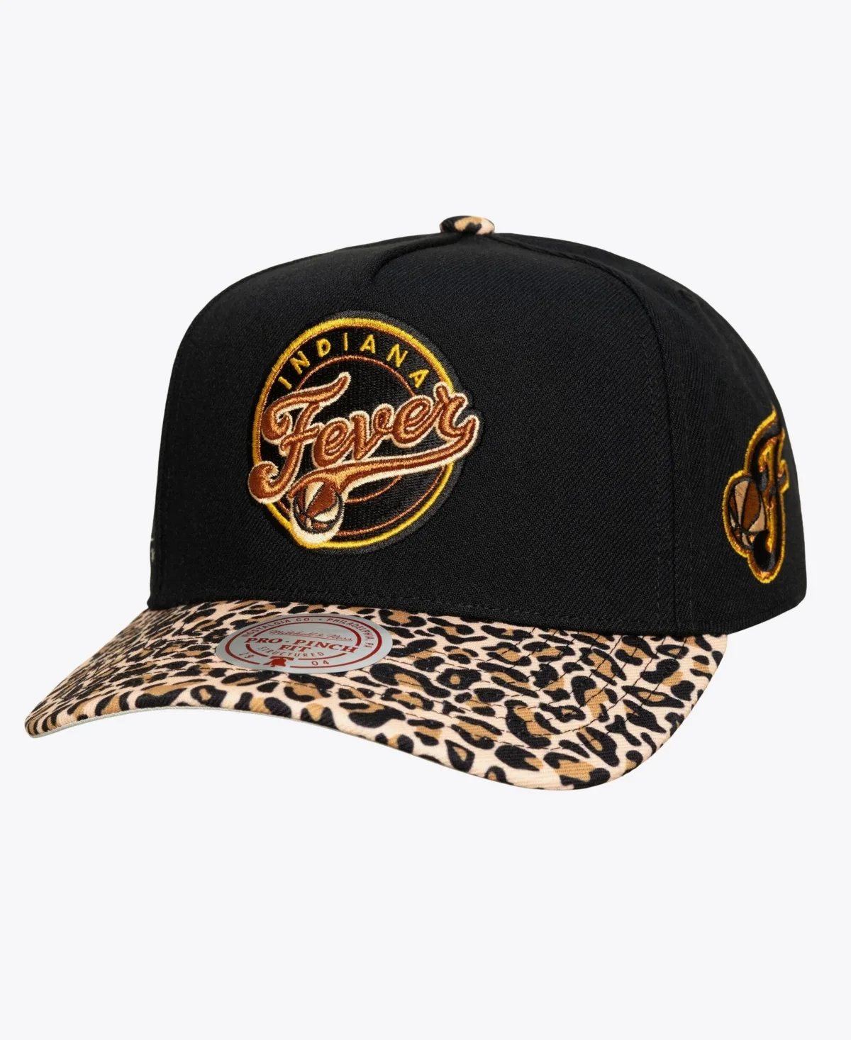 Indiana Fever Cheetah-Print Snapback Baseball Cap by Mitchell & Ness