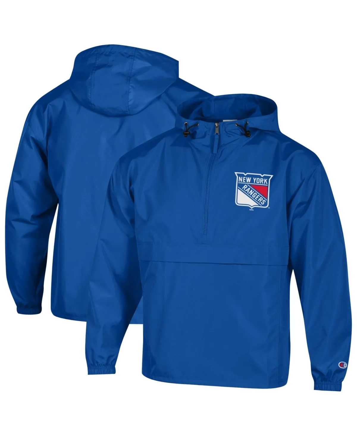 New York Rangers Packable Half-Zip Windbreaker by Champion