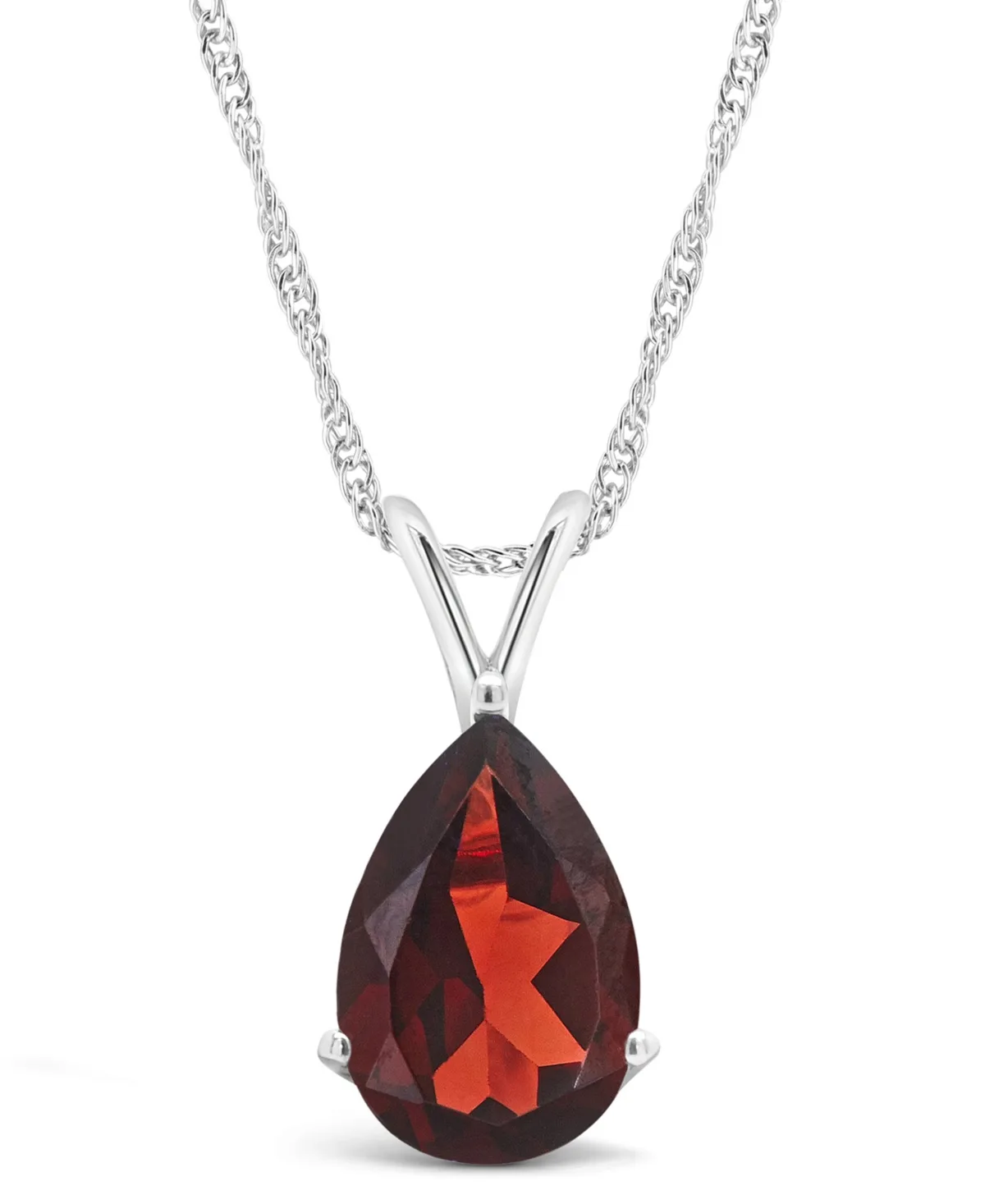 Blue Topaz (3-1/3 ct. t.w.) Pendant Necklace in Sterling Silver by Macy's