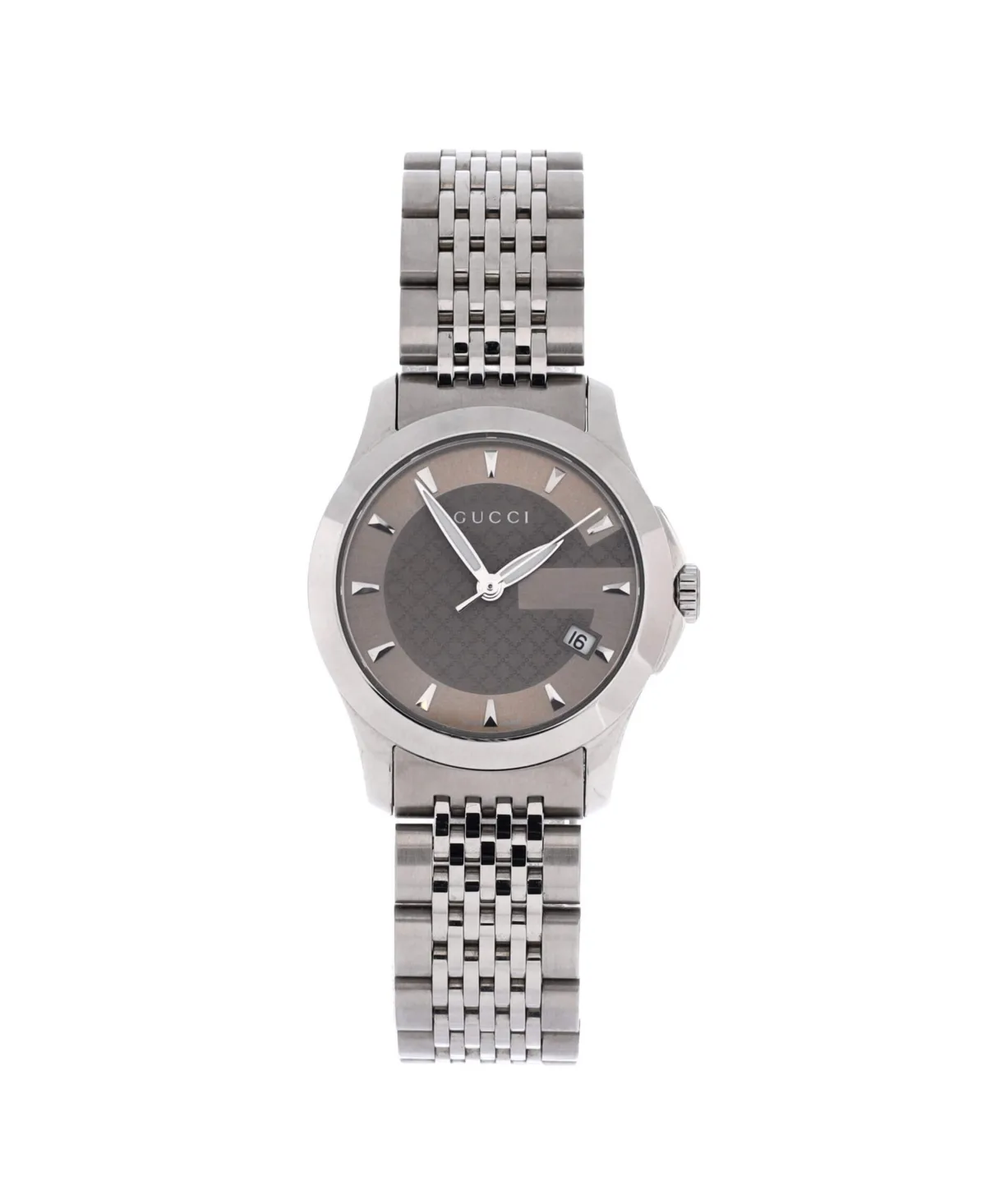 Pre-Owned Gucci Quartz G-Timeless Stainless Steel Watch, 27mm by Gucci