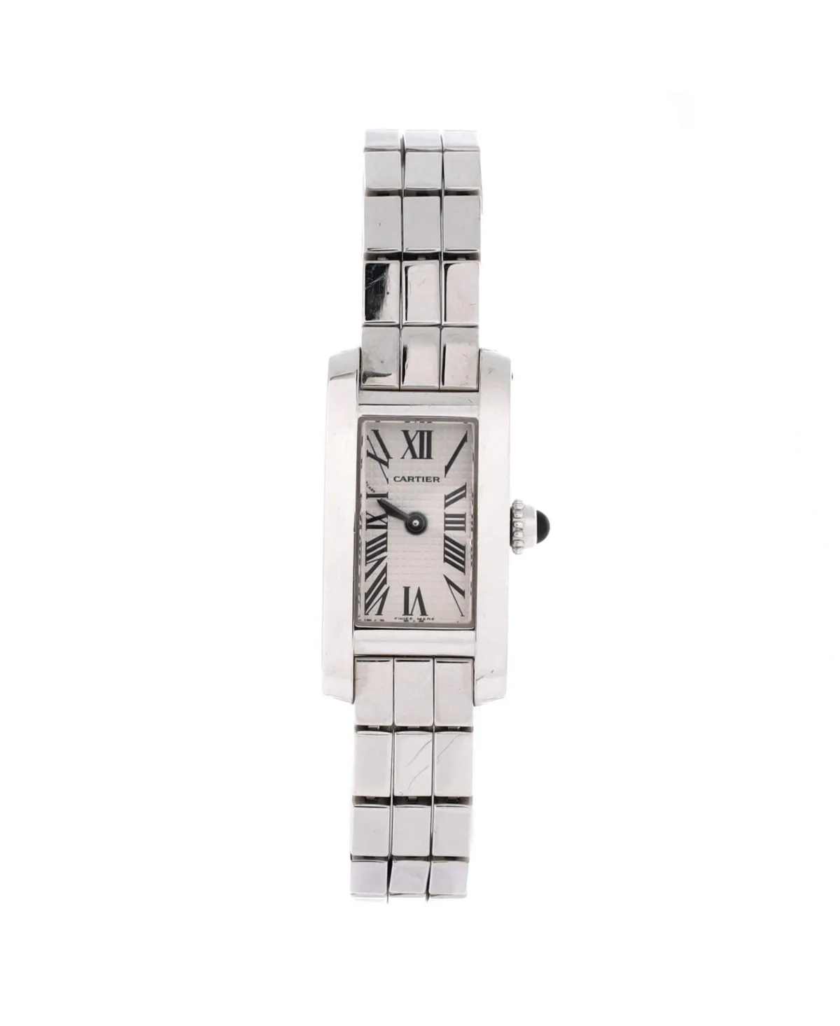 Pre-Owned Cartier Tank Allongee Laniere Quartz Watch in White Gold 14mm by Cartier's
