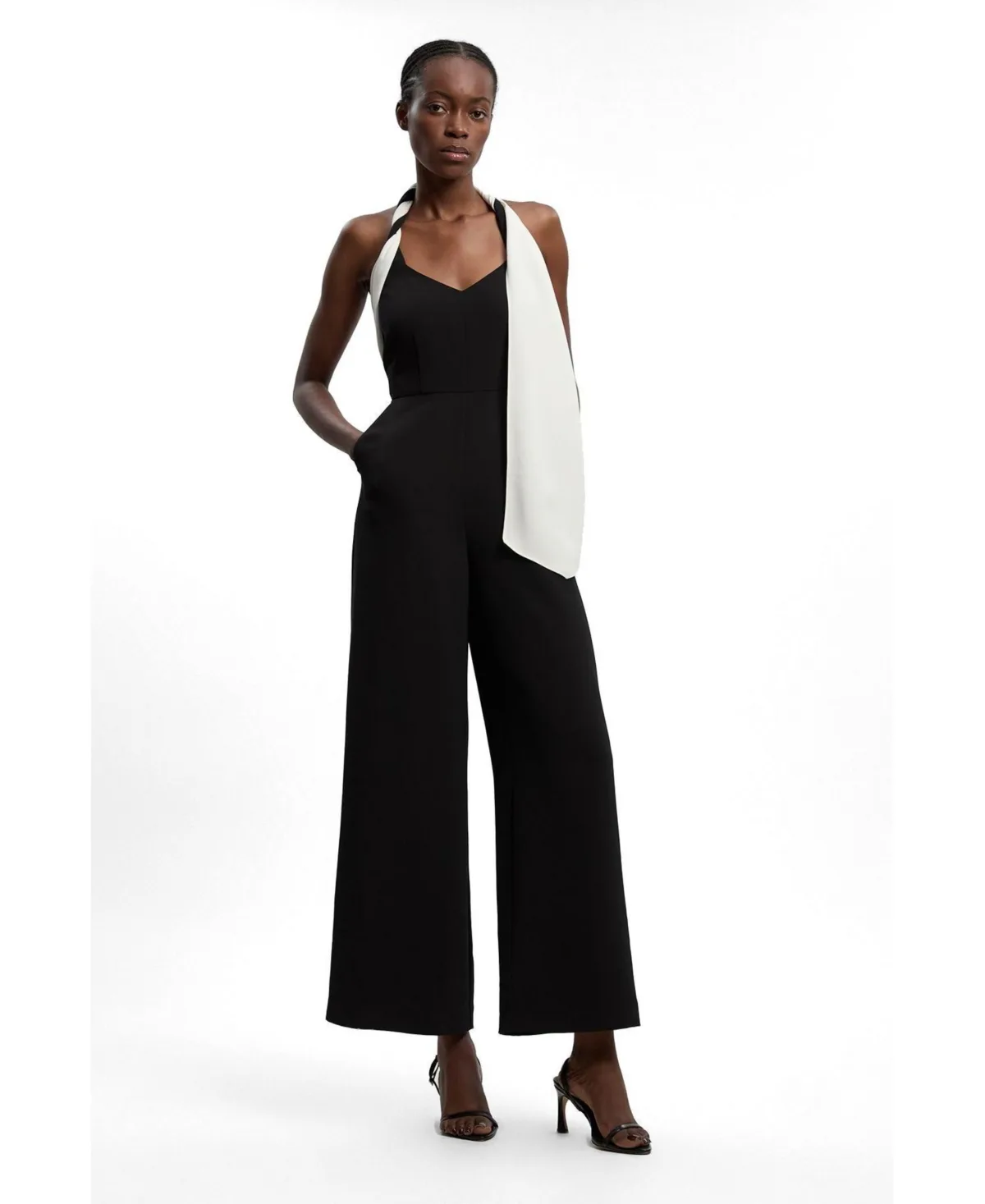 Soft Tailored Halter Neck Jumpsuit by Karen Millen