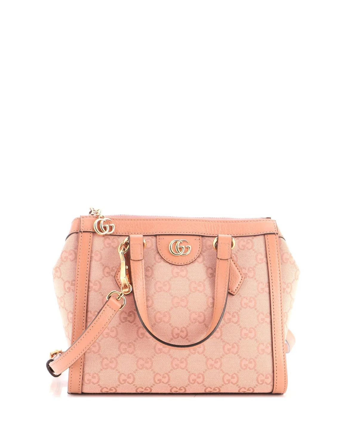 Pre-Owned Small Ophidia Top Handle Tote Gg Coated Canvas by Gucci