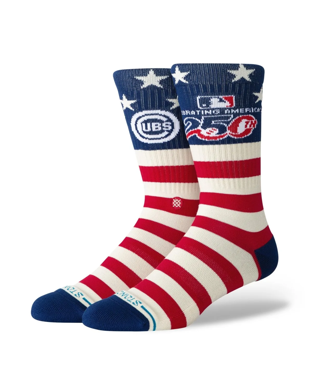 Chicago Cubs Americans 250th Crew Socks by Stance