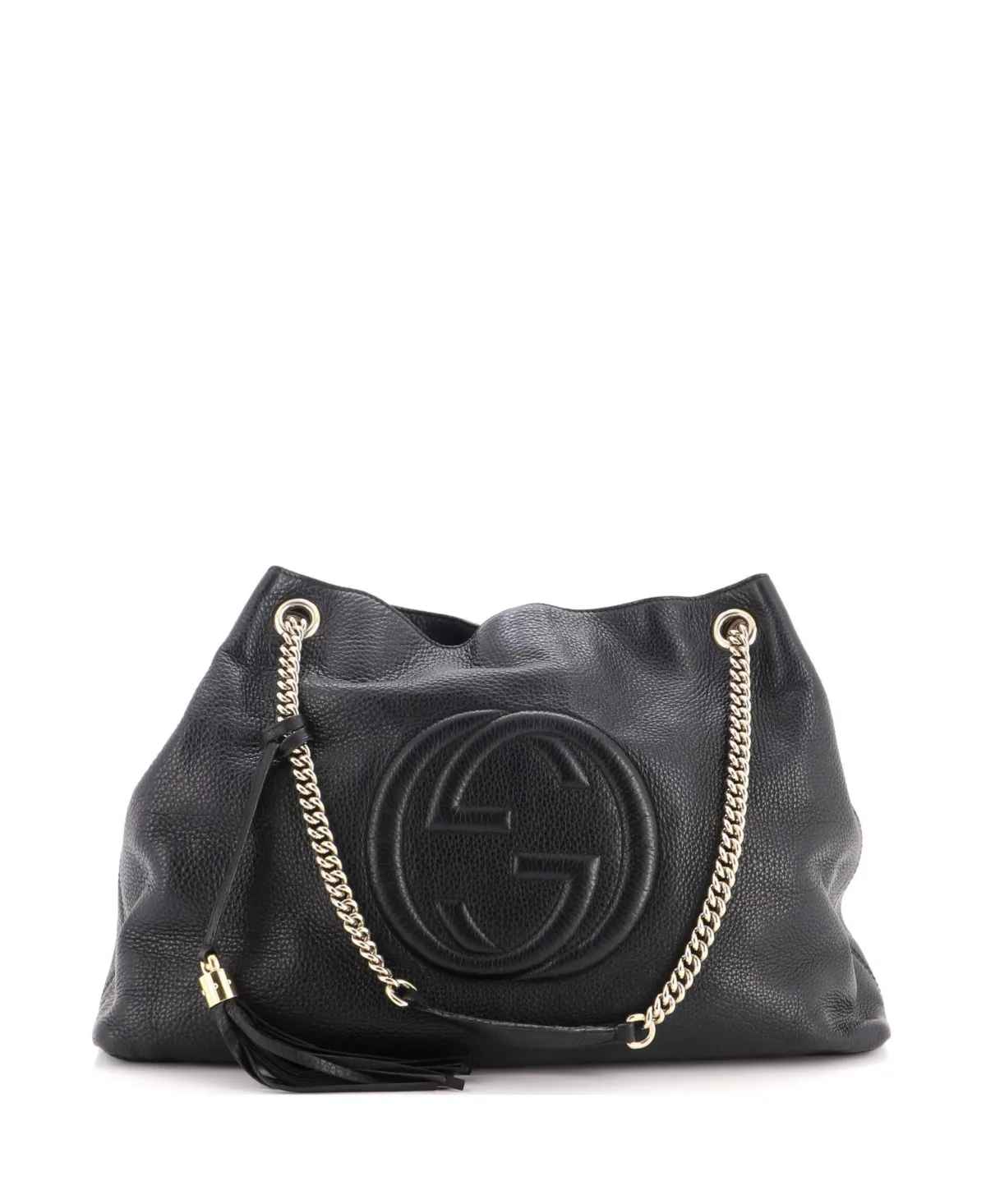 Pre-Owned Gucci Large Soho Chain Strap Shoulder Bag Leather
