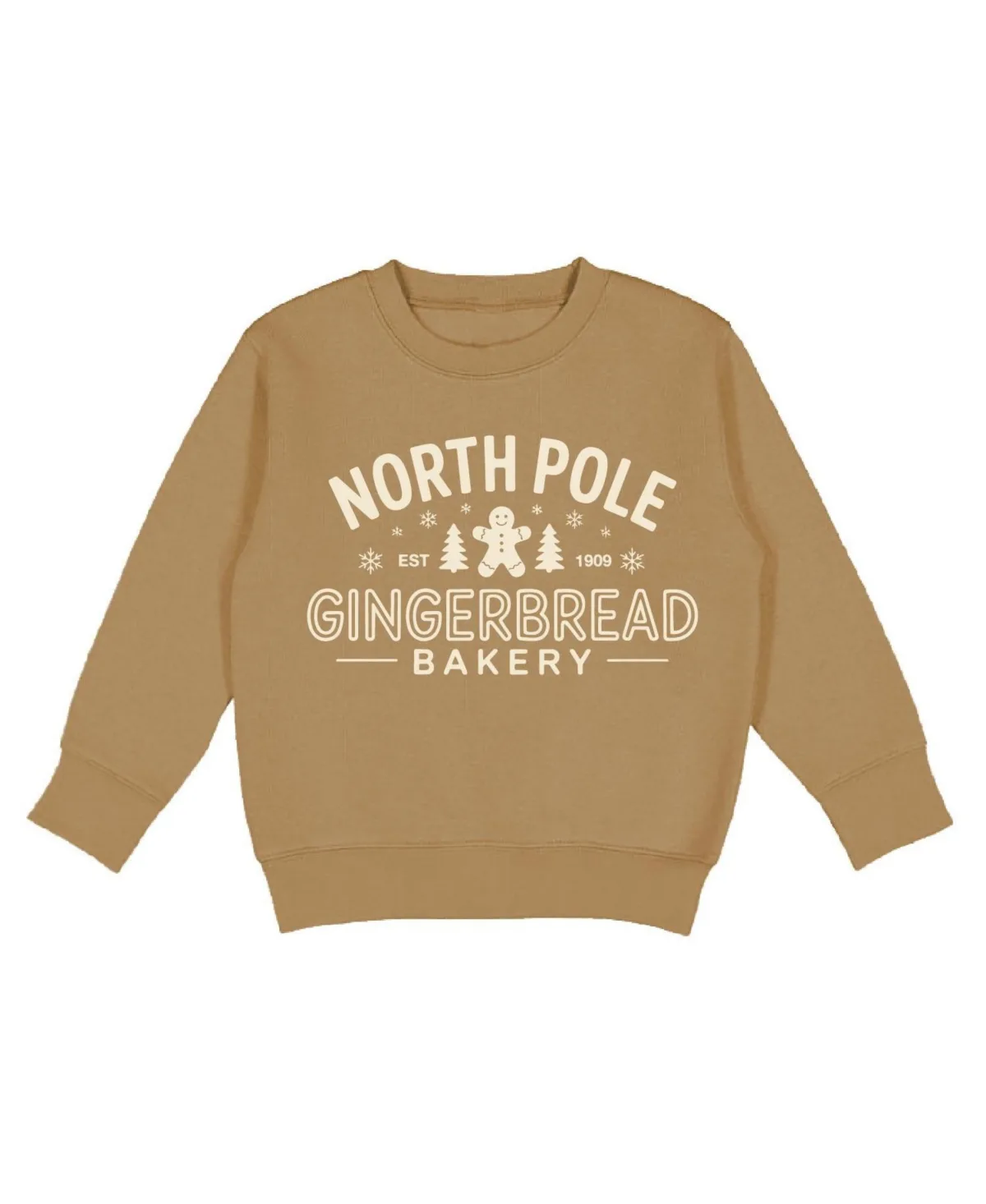 North Pole Gingerbread Crewneck Sweatshirt by Sweet Wink