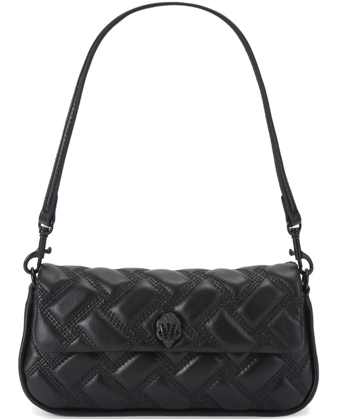 Small Pickle Drench Quilted Leather Shoulder Handbag