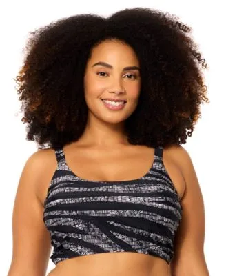 Aruba Scoop Neck Longline Bikini Top Bottoms by Raisins Curve