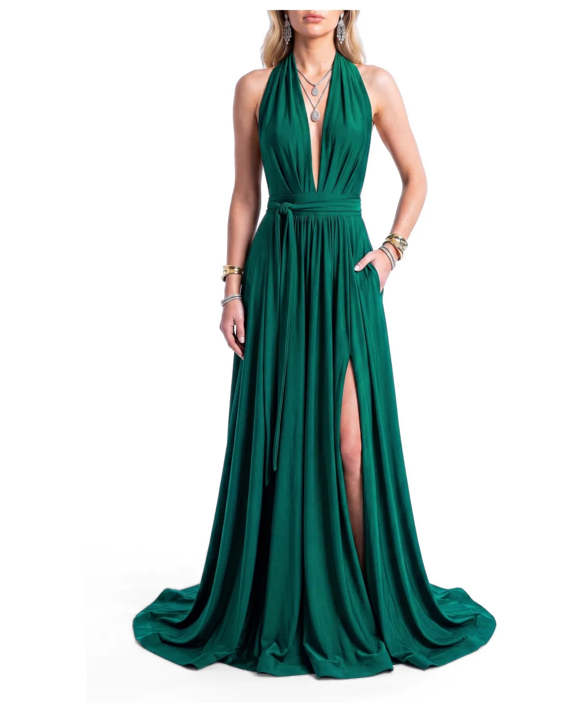 Infinite Convertible Halter A-Line Evening Gown